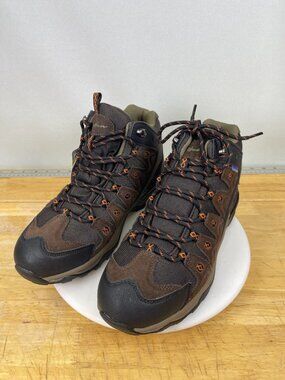 Eddie Bauer Clydehill Hiking Boots Mens 9M Brown Leather Trail NIB